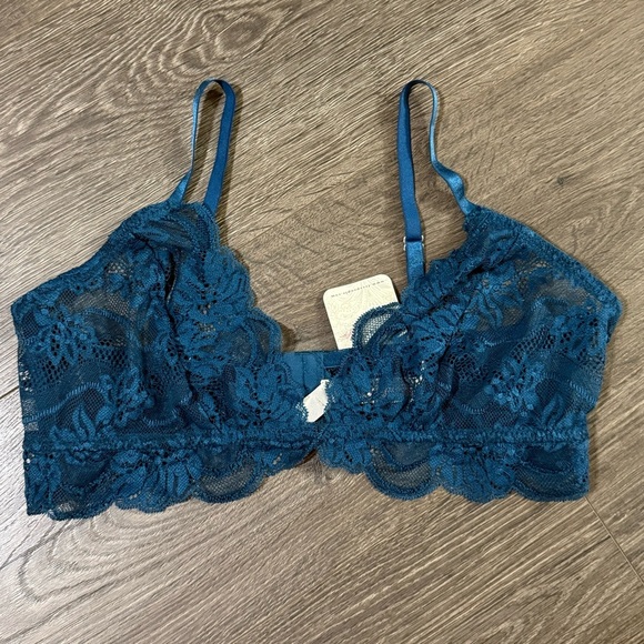 *NWT* Free People last dance lace bralette in legion blue - Picture 8 of 10